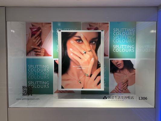 Splitting Colours Jewellery launches Time-limited Window Display at Harbour City, Hong Kong