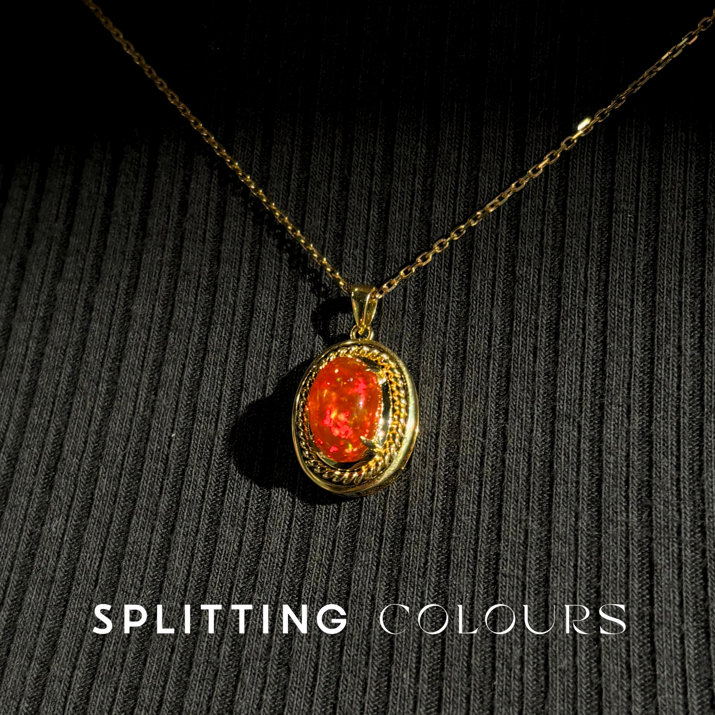 Beyond Tourmalines - 1.92ct Mexican Fire Opal Pendant