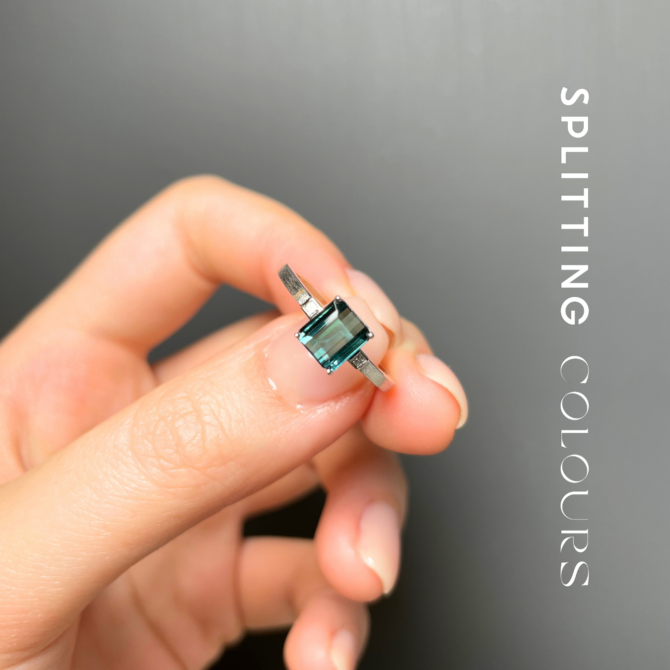 The Classic Ring - 1.36ct Indicolite Tourmaline with Diamonds