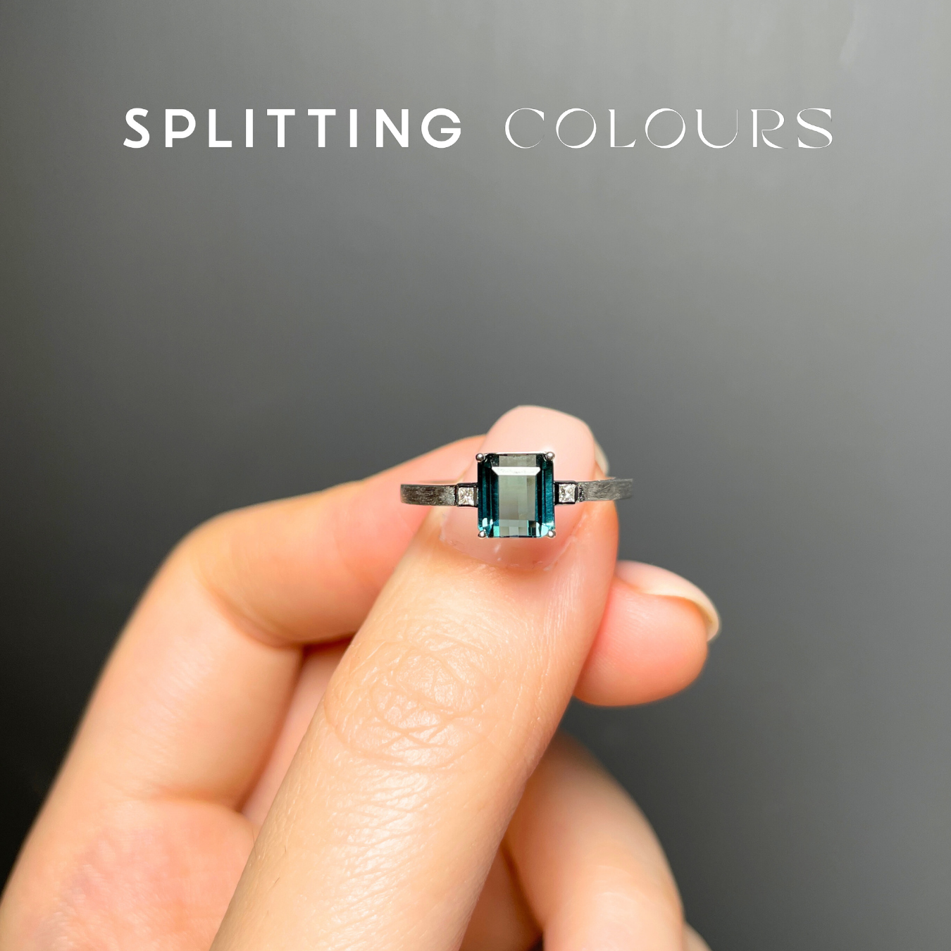 The Classic Ring - 1.36ct Indicolite Tourmaline with Diamonds