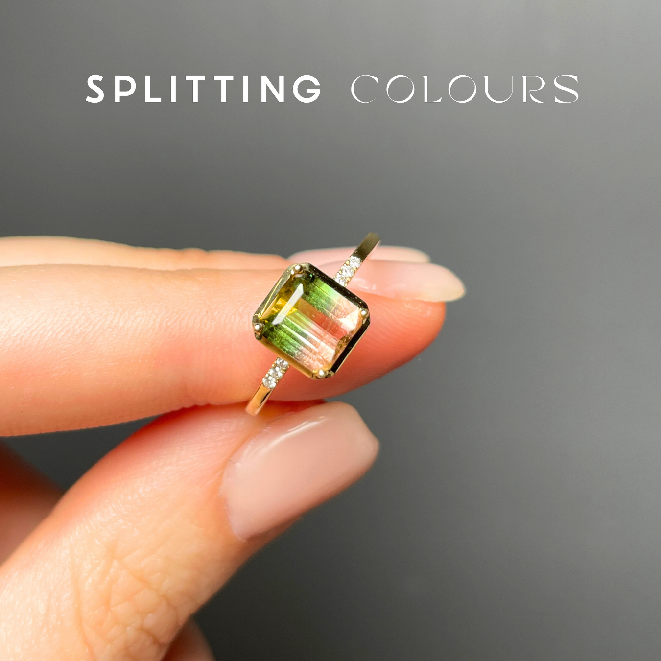 The Fusion Ring - 1.28ct Watermelon Tourmaline