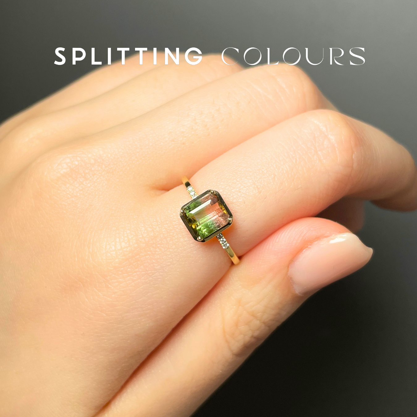 The Fusion Ring - 1.28ct Watermelon Tourmaline
