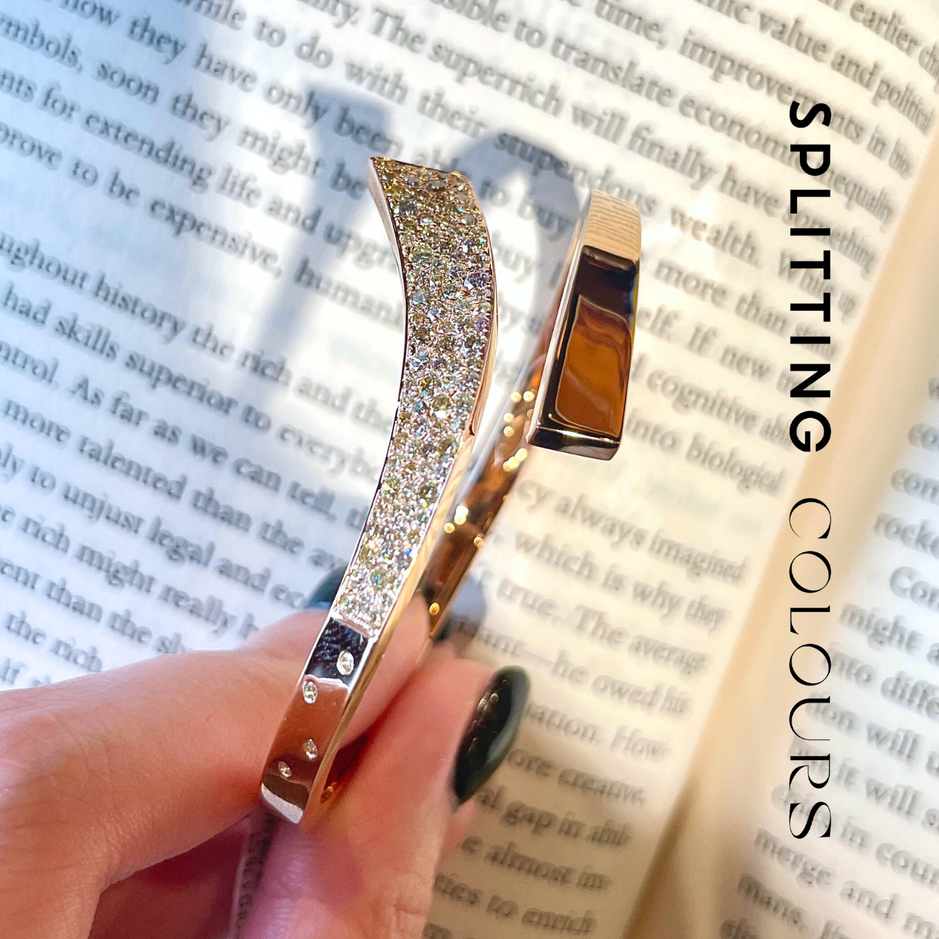 Beyond Tourmalines - 1.76ct Diamond Ribbon Bangle