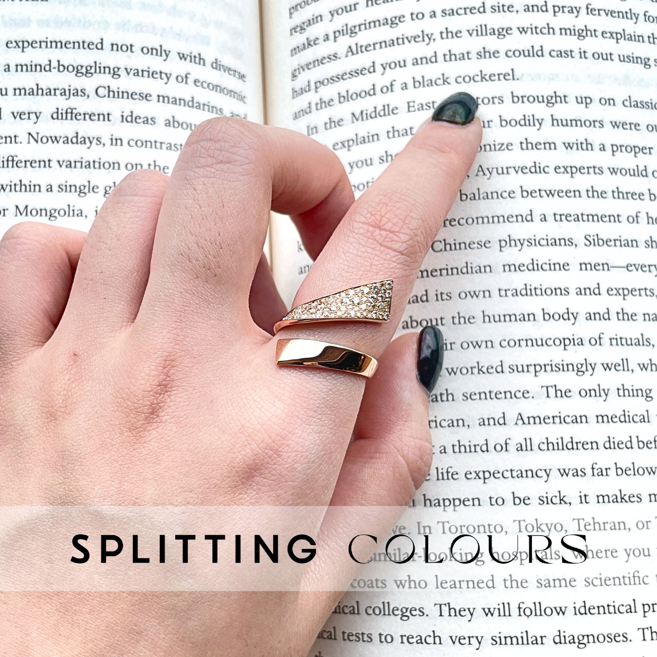 Beyond Tourmalines - 0.61ct Diamond Ribbon Ring