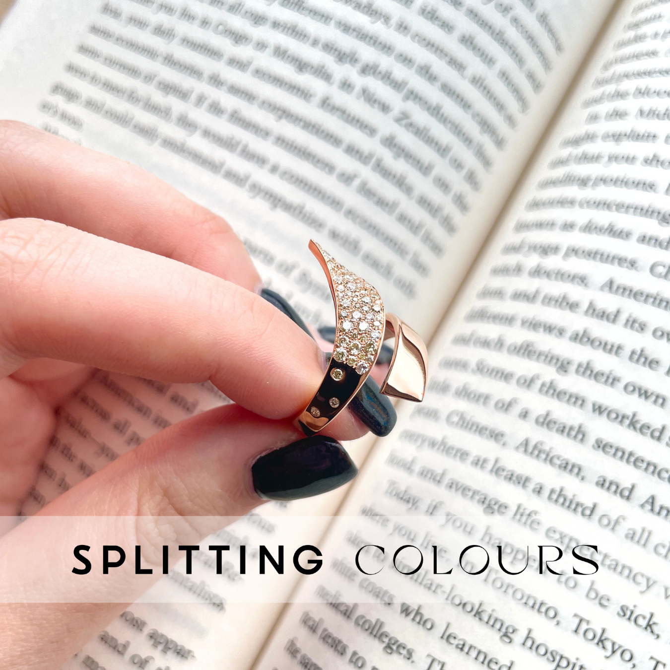 Beyond Tourmalines - 0.61ct Diamond Ribbon Ring