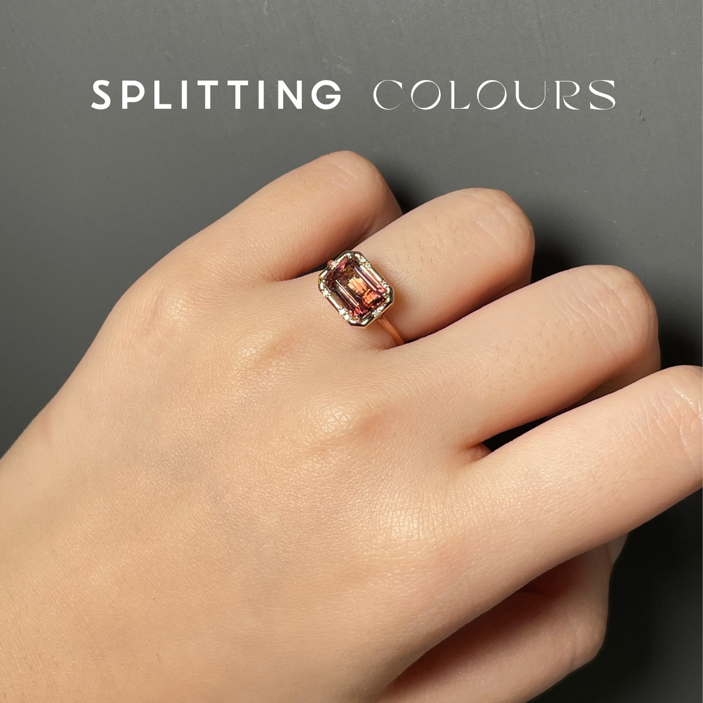 The Fusion Ring - 2.11ct Gradient Rose Vale Pink Tourmaline