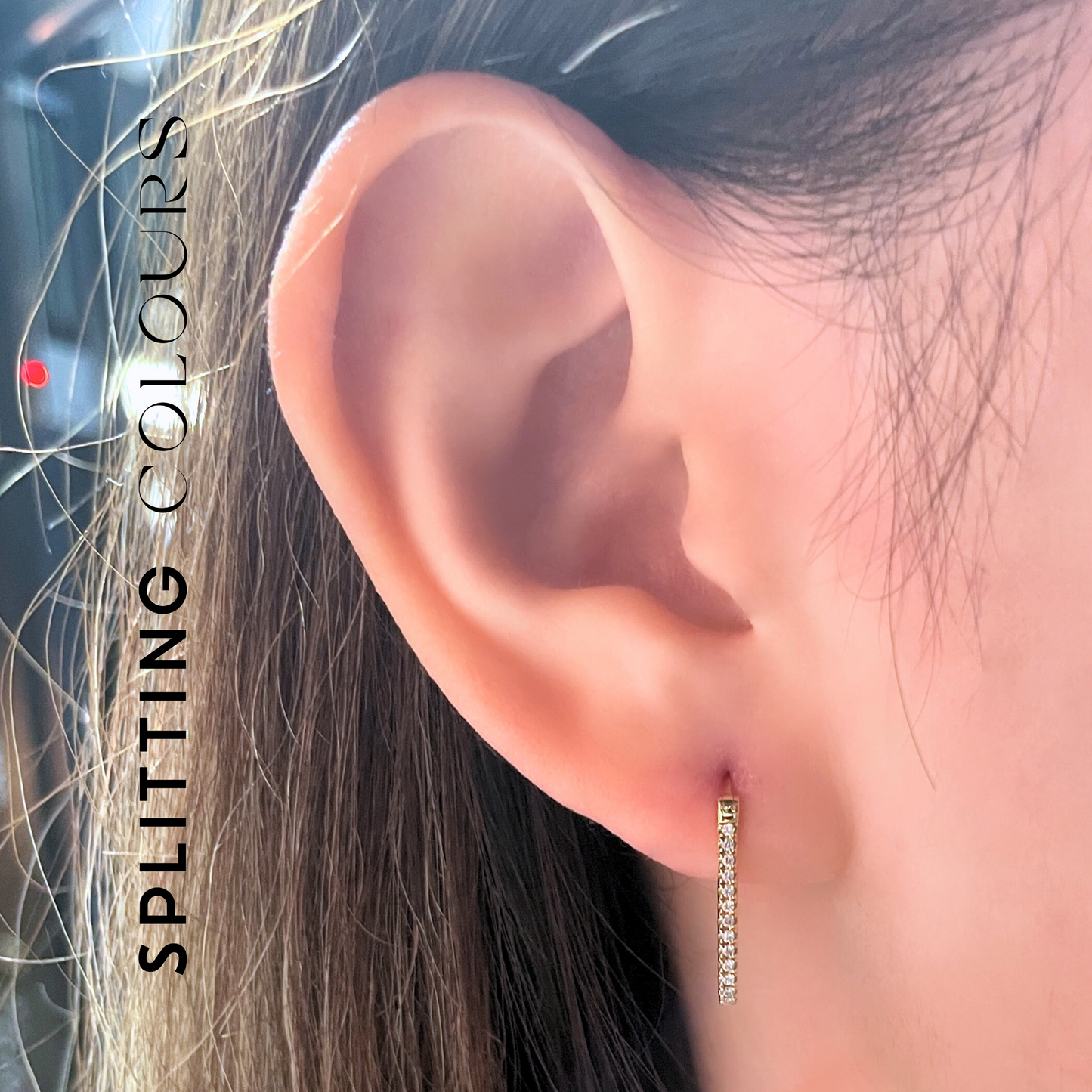 (Pre-Order Available) Beyond Tourmalines - 0.11ct Diamonds Hoop Earrings