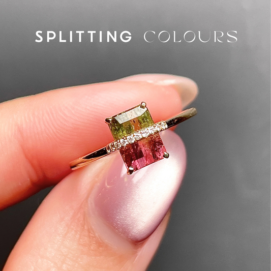 The Traverse Ring - 1.11ct Watermelon Tourmaline