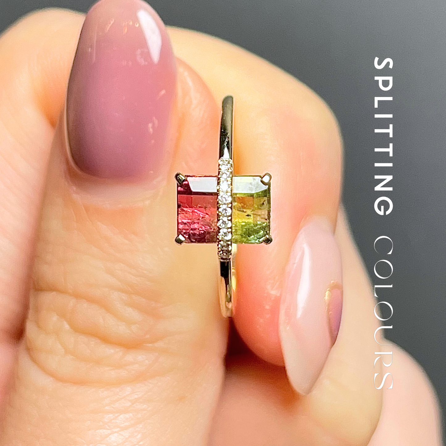 The Traverse Ring - 1.11ct Watermelon Tourmaline