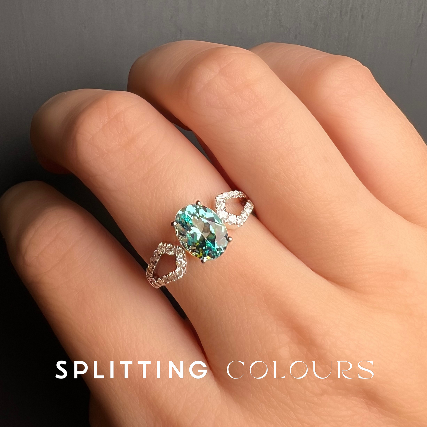 The Mono Ring - 1.72ct Mozambique Paraiba with Diamonds