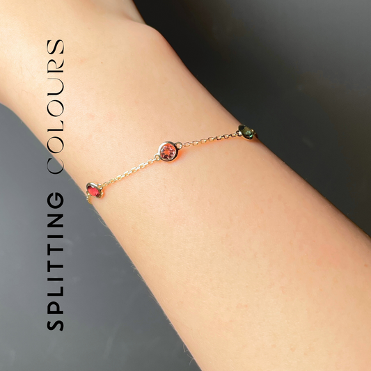 The Twinkle Bracelet - Multi-Colour Tourmalines