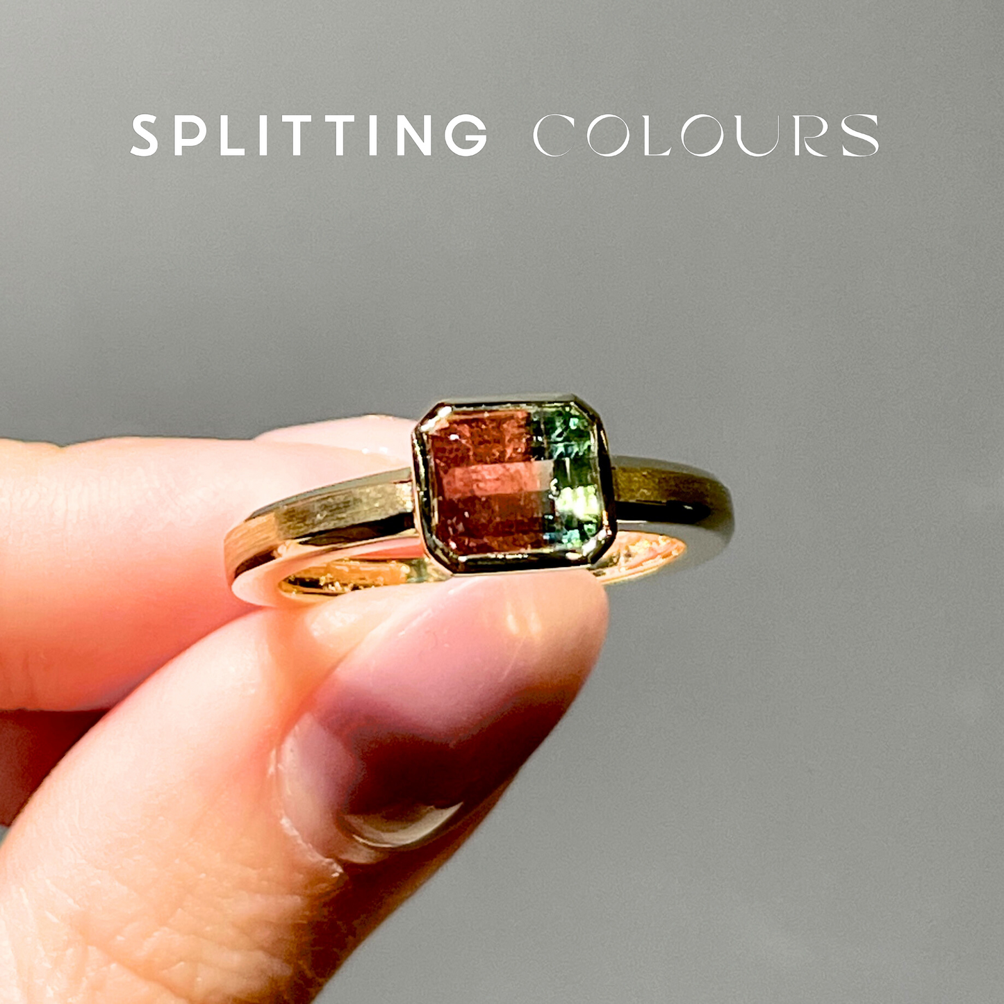 The Fusion Ring - 1.89ct Watermelon Tourmaline