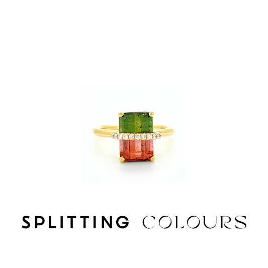 The Traverse Ring - 3.25ct Watermelon Tourmaline