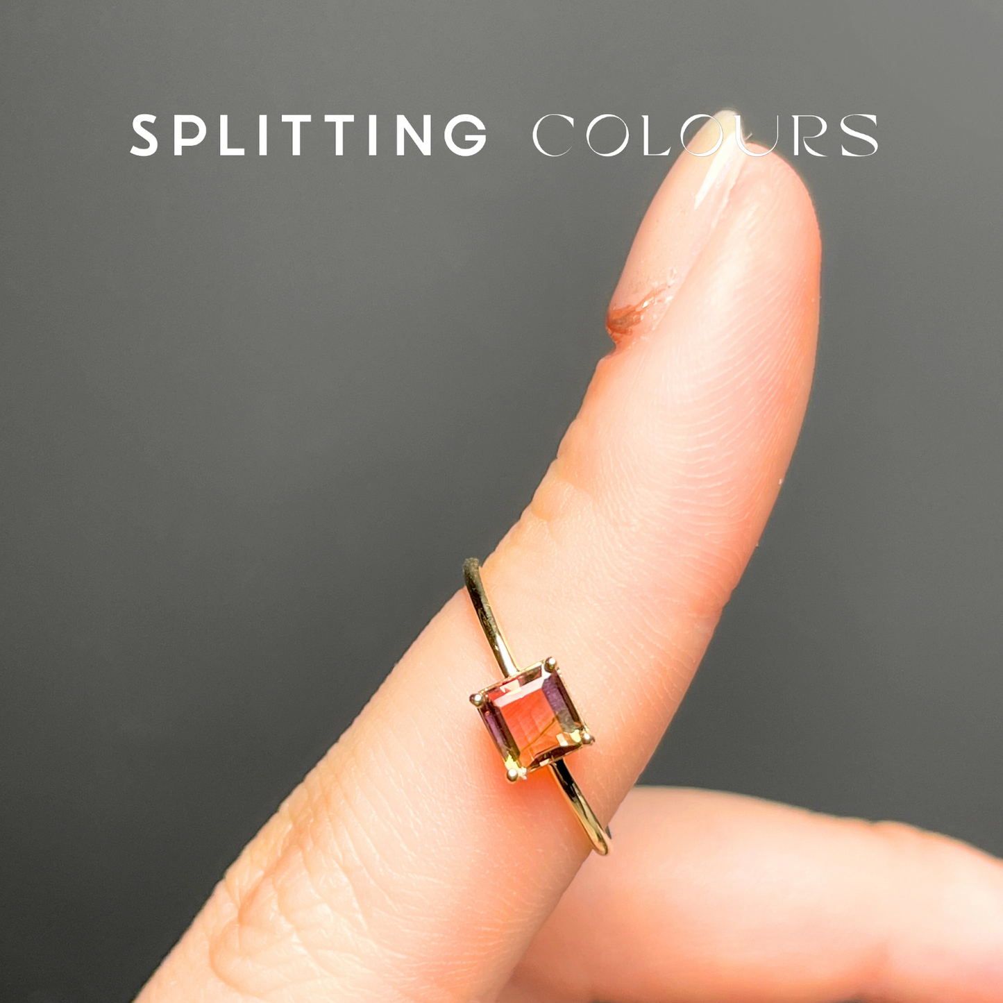 The Petite Ring - 0.73ct Watermelon Tourmaline
