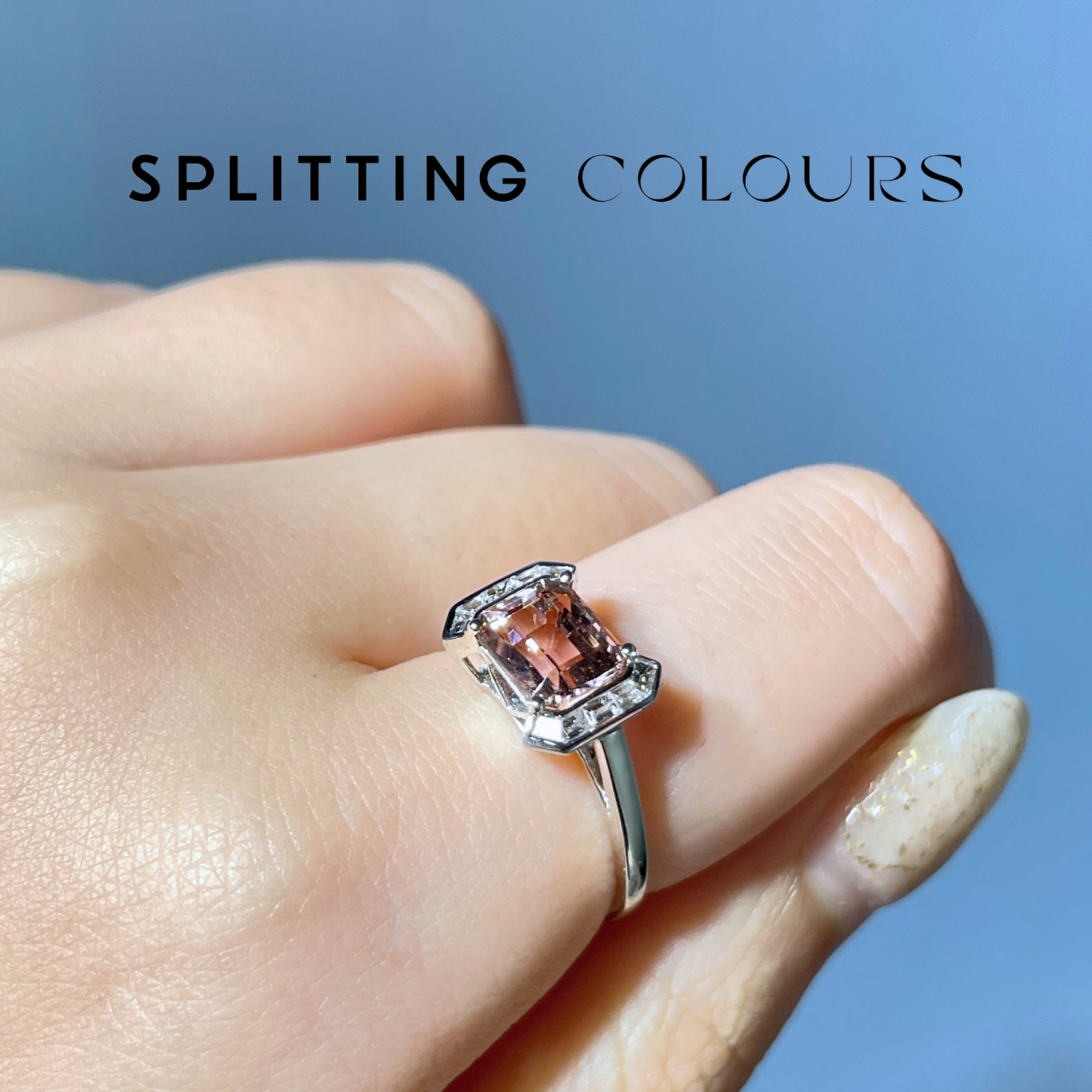 The Bracket Ring - 1.75ct Taffy Pink Tourmaline