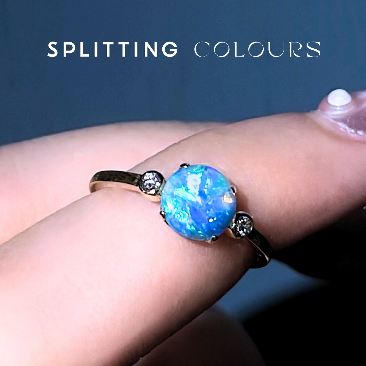 Beyond Tourmalines - 0.62ct Australian Crystal Opal Ring