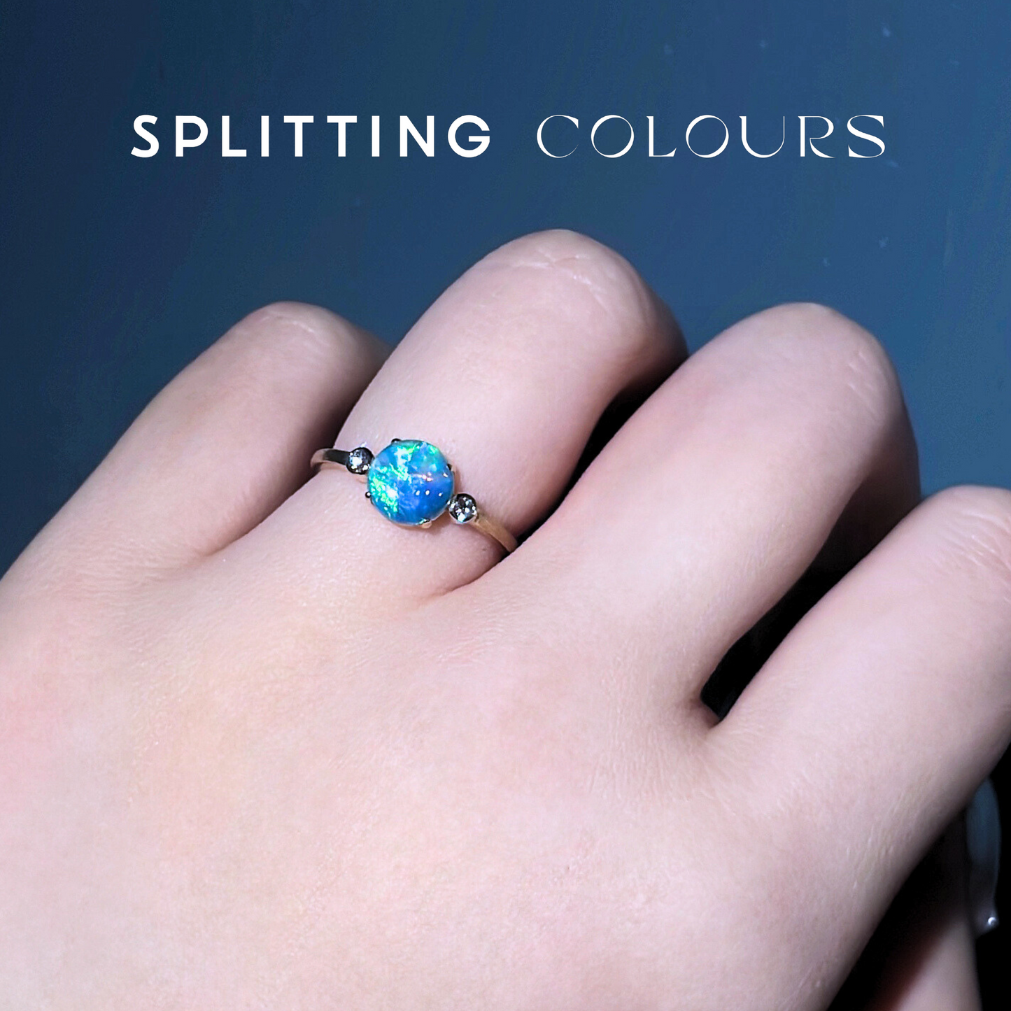 Beyond Tourmalines - 0.62ct Australian Crystal Opal Ring