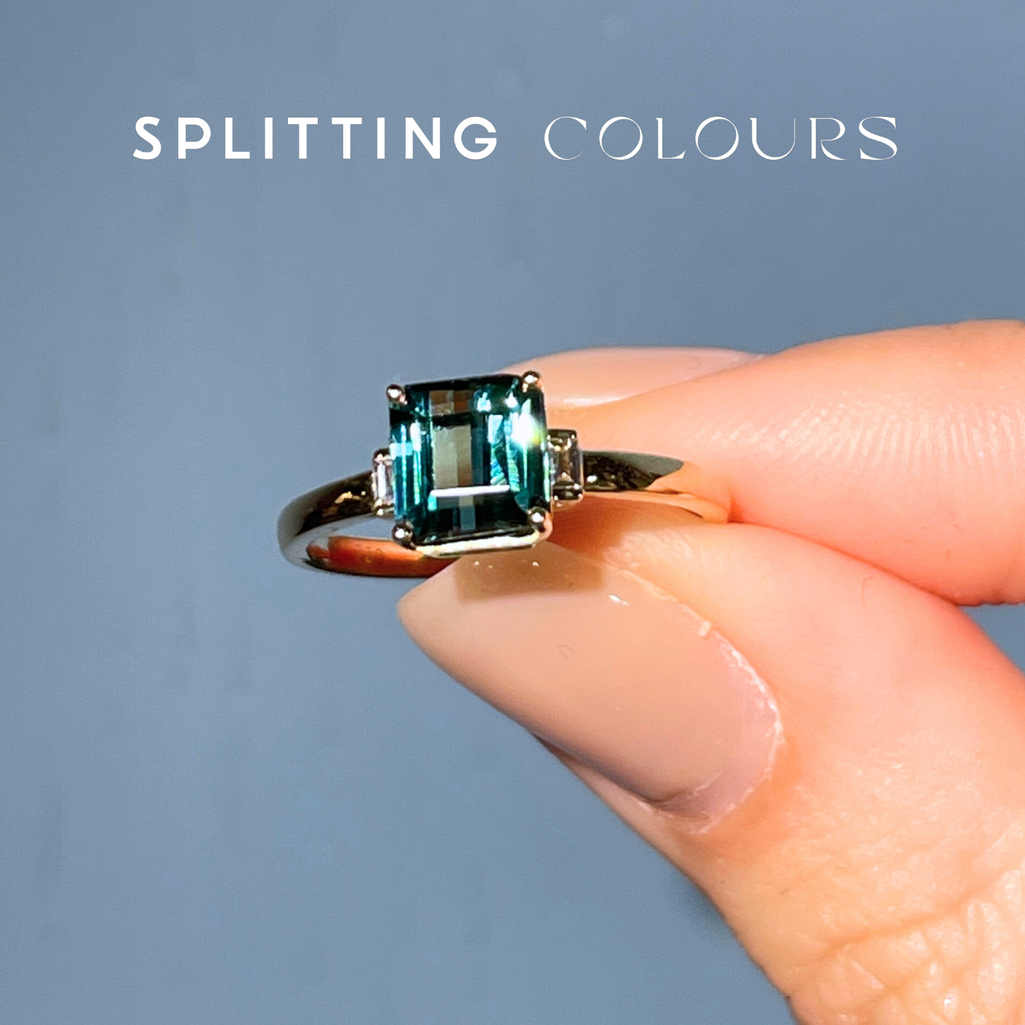 The Mono Ring - 1.71ct Blue Tourmaline