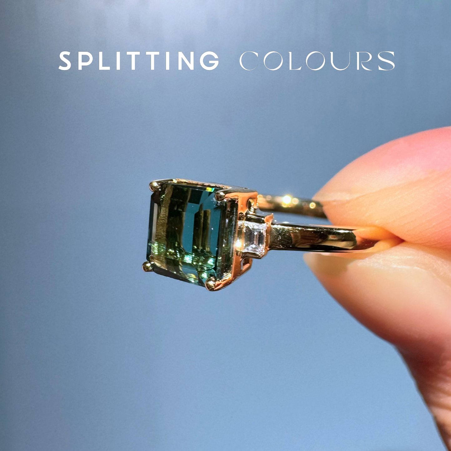 The Mono Ring - 1.71ct Blue Tourmaline