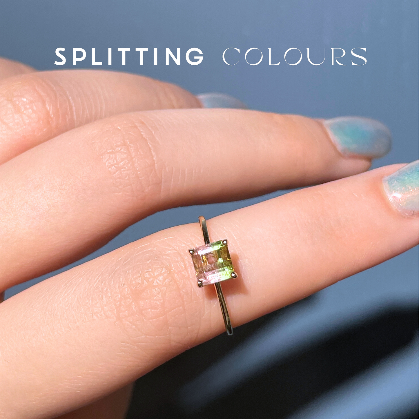 The Petite Ring - 0.64ct Watermelon Tourmaline