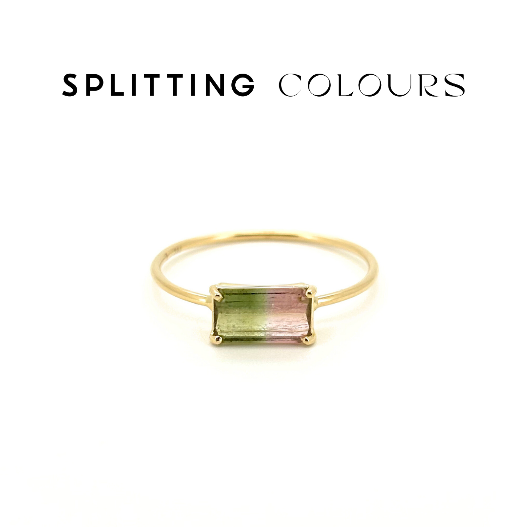 The Petite Ring - 0.68ct Watermelon Tourmaline