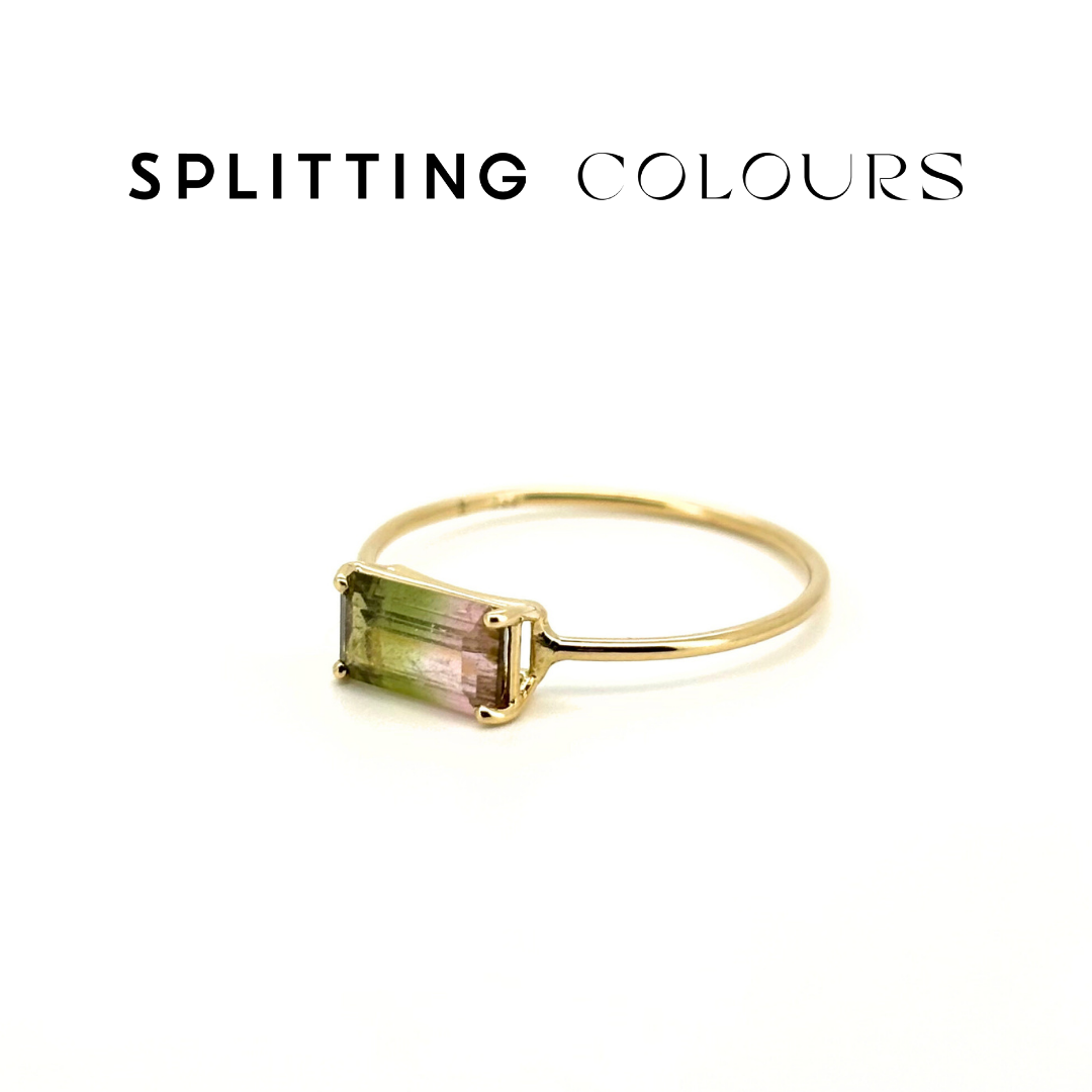 The Petite Ring - 0.68ct Watermelon Tourmaline