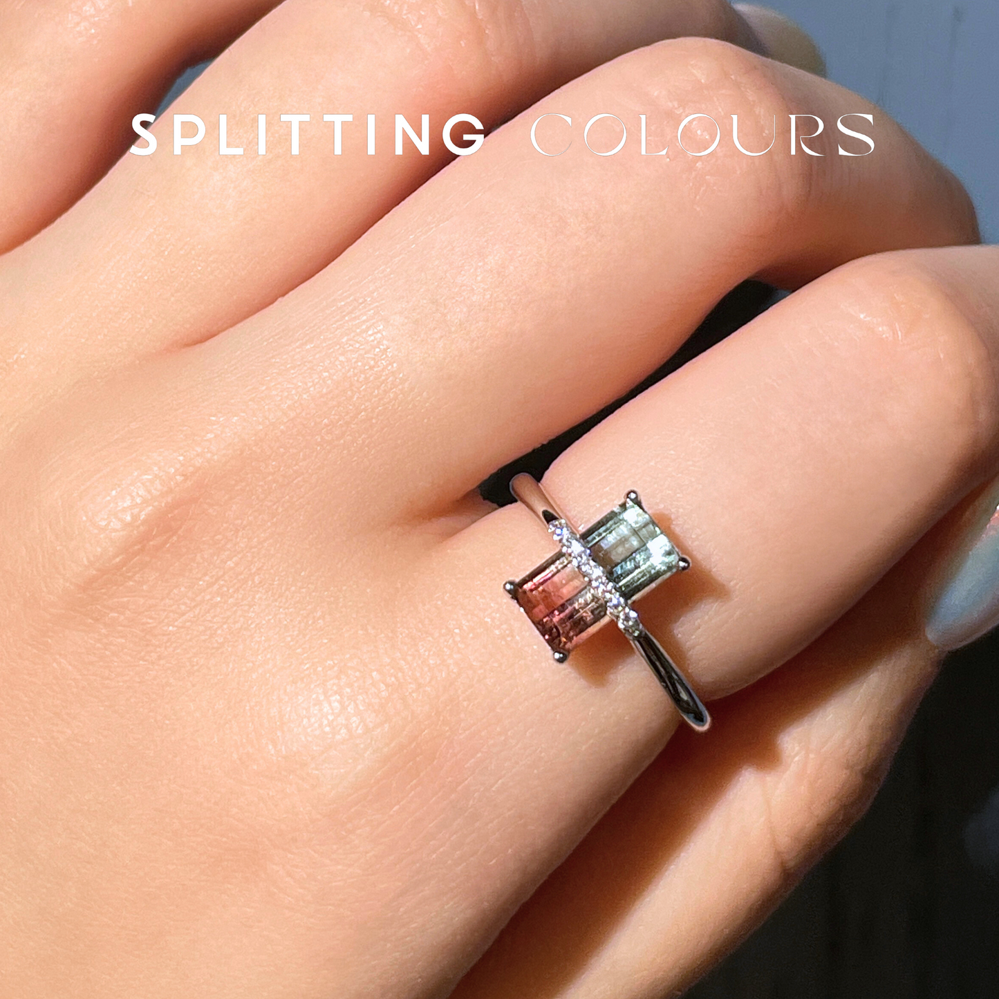 The Traverse Ring - 1.79ct Watermelon Tourmaline