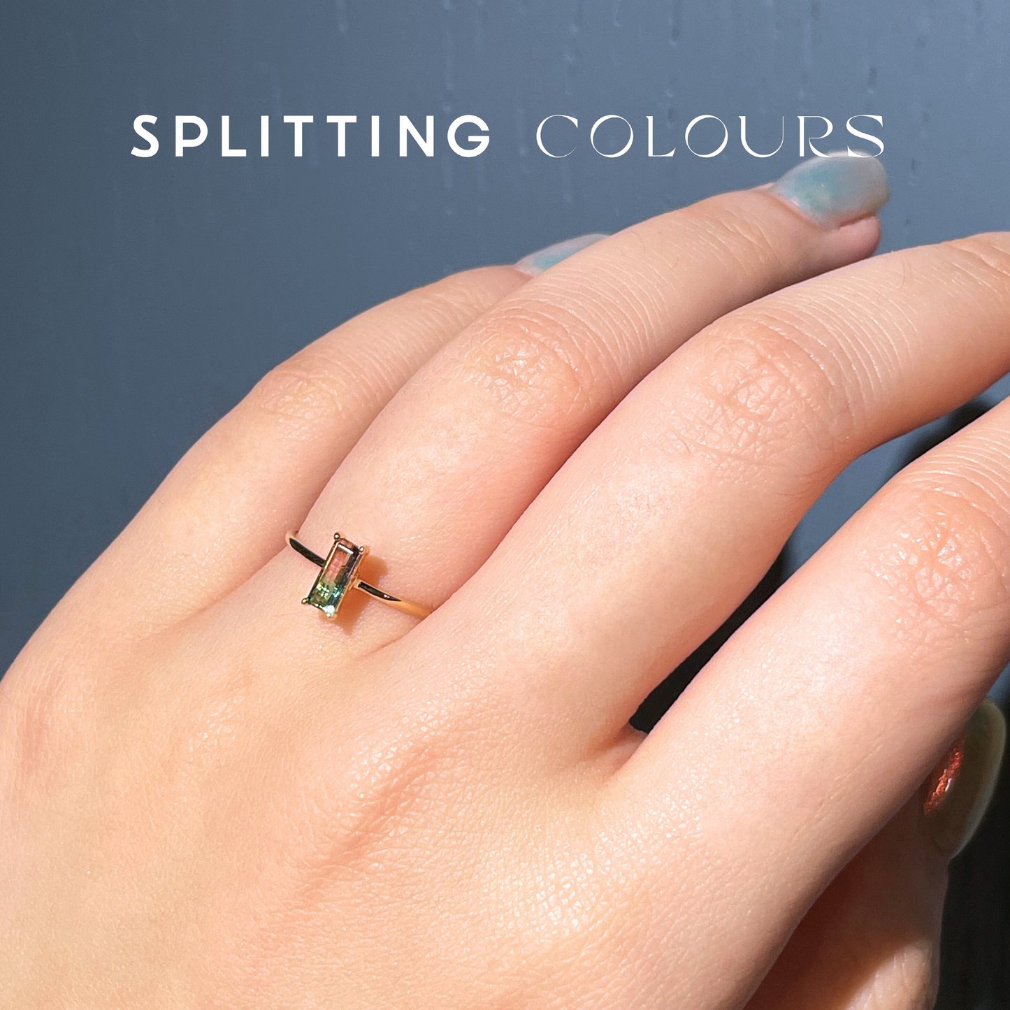 The Petite Ring - 0.34ct Watermelon Tourmaline