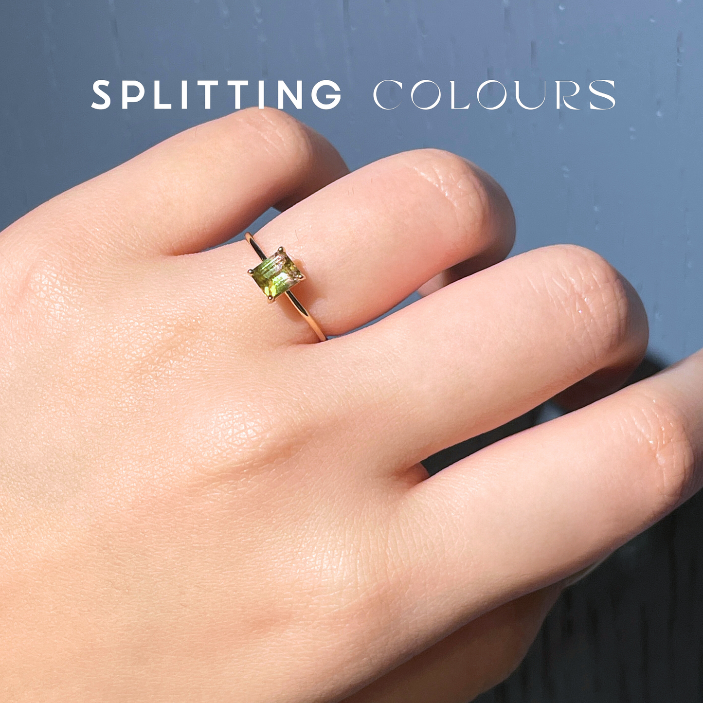 The Petite Ring - 0.69ct Watermelon Tourmaline
