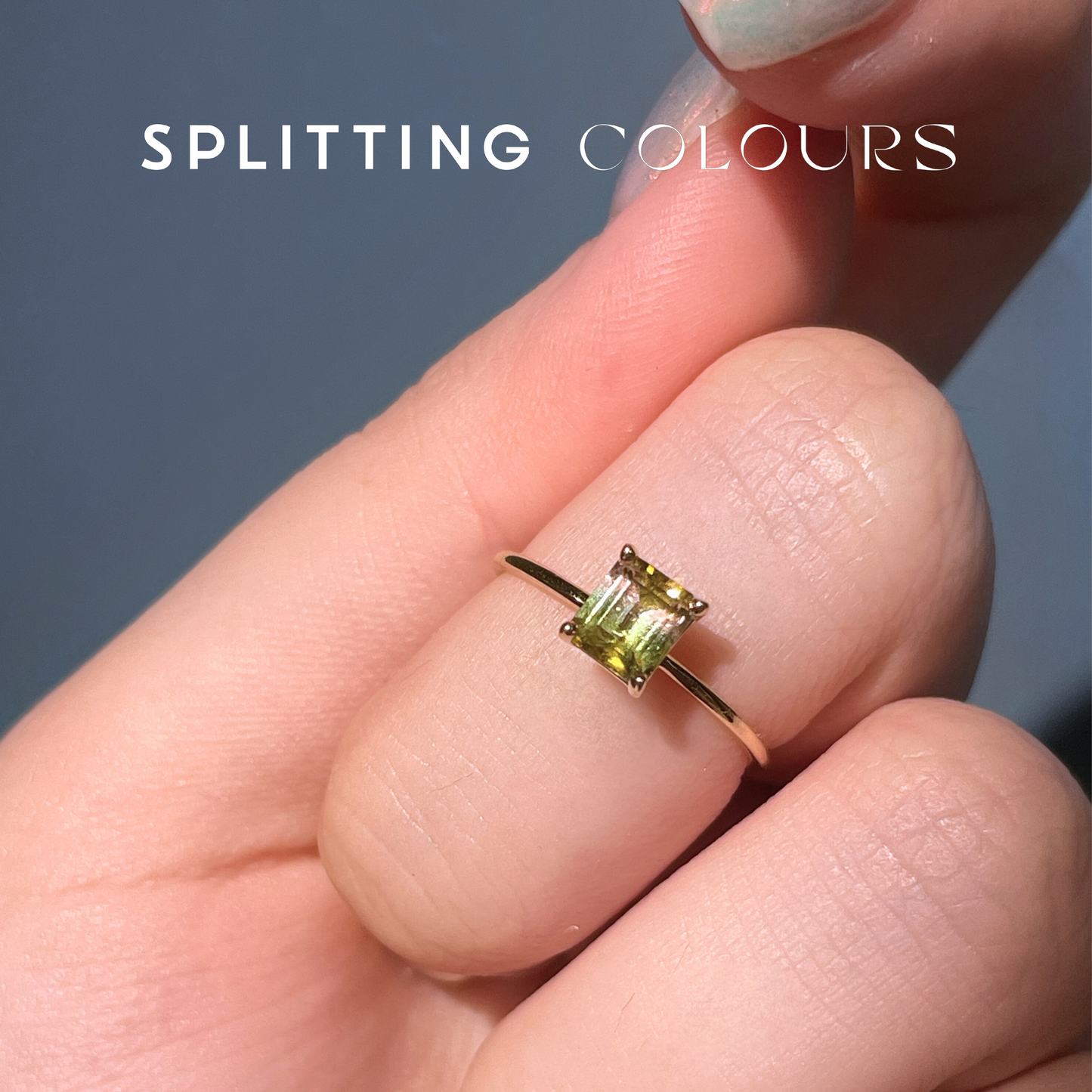 The Petite Ring - 0.69ct Watermelon Tourmaline