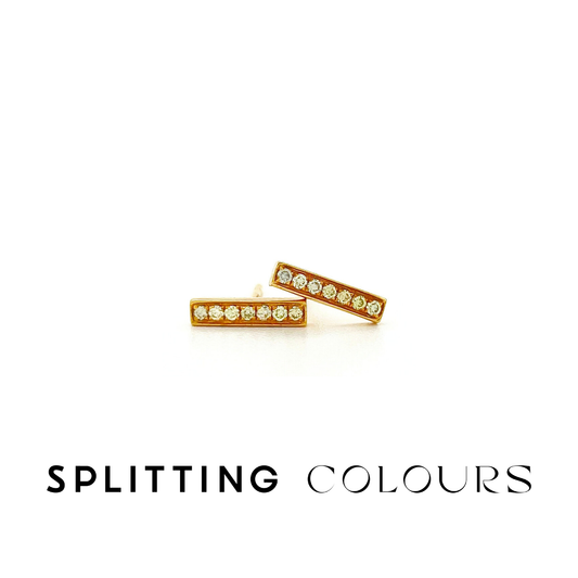 Beyond Tourmalines - 9x2 Diamond Earring