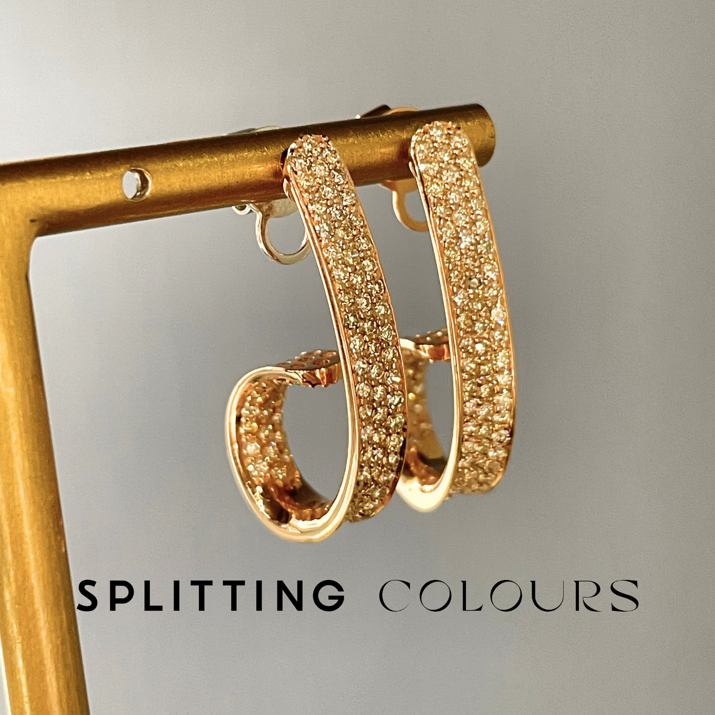 Beyond Tourmalines - 2.12ct Diamond Curl Earrings