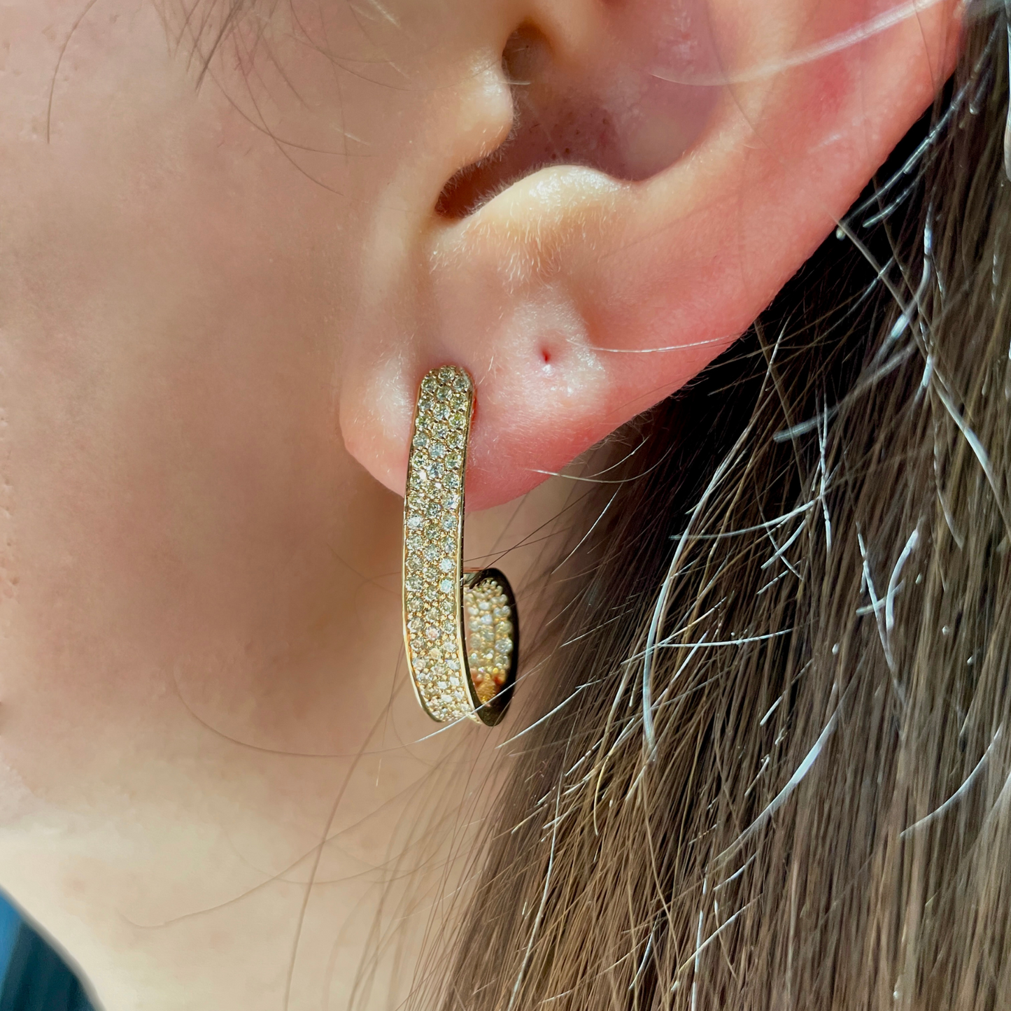 Beyond Tourmalines - 2.12ct Diamond Curl Earrings