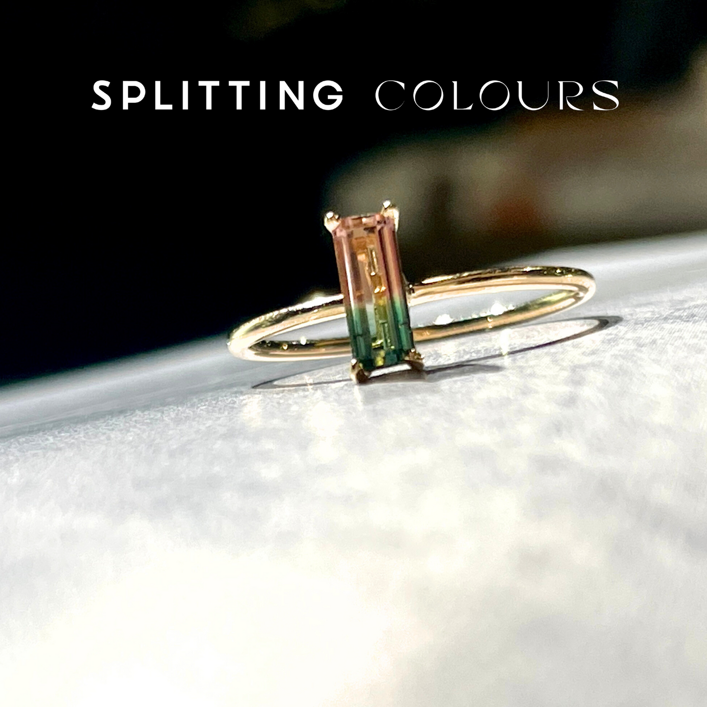 The Petite Ring - 0.34ct Watermelon Tourmaline
