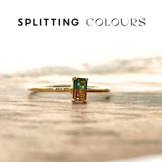 The Petite Ring - 0.25ct Watermelon Tourmaline