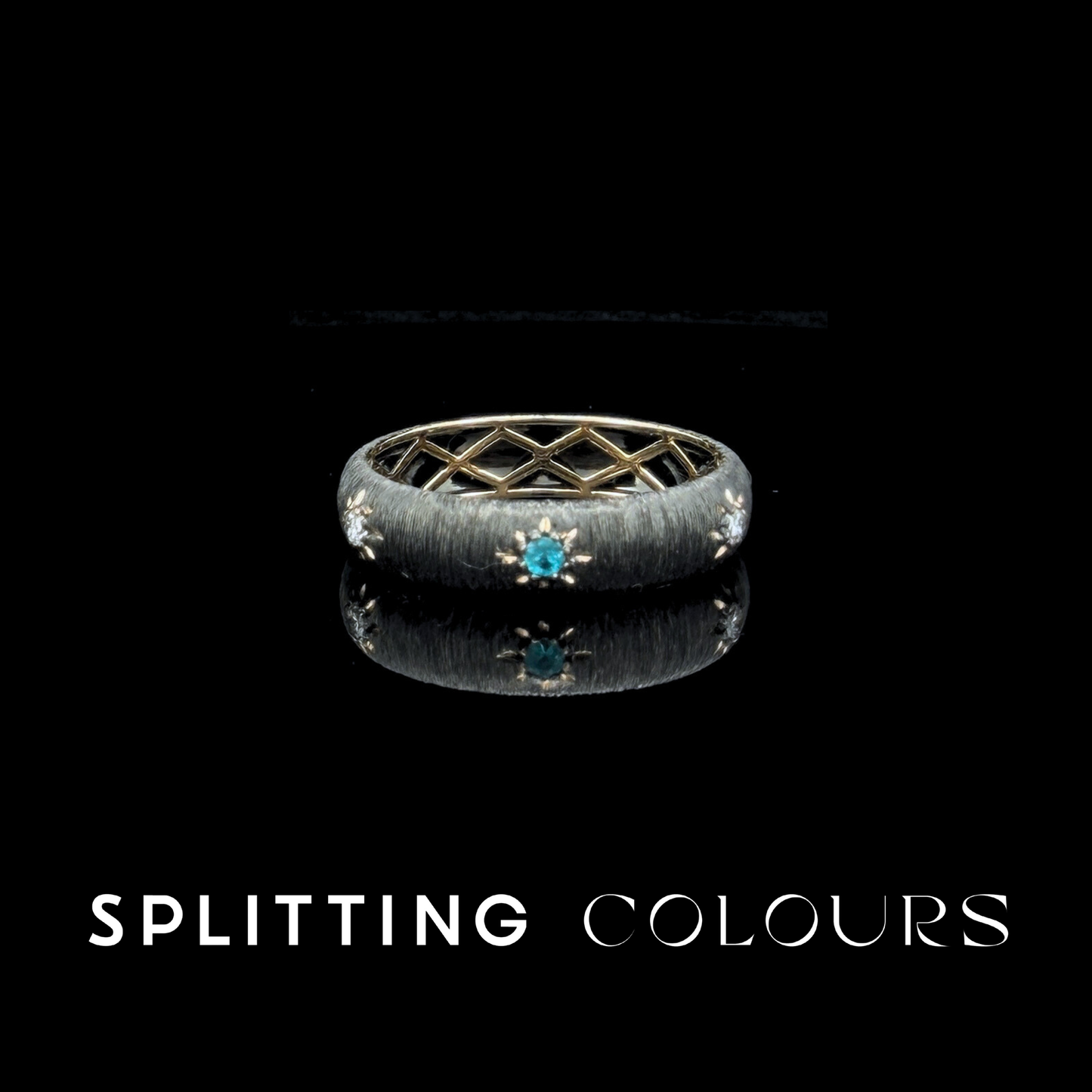 Fine As Fabric - Brazilian Paraiba/Diamonds Ring