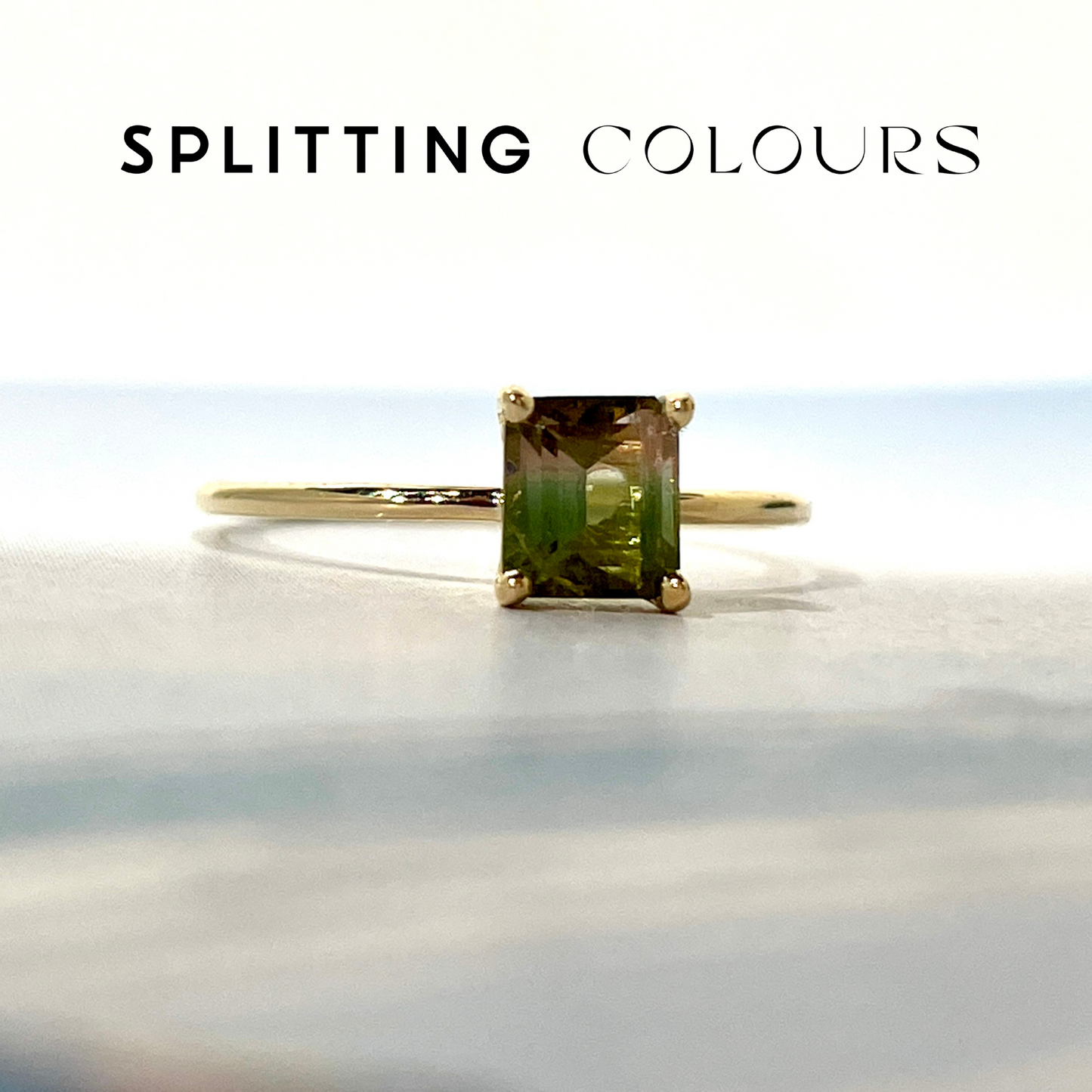 The Petite Ring - 0.69ct Watermelon Tourmaline