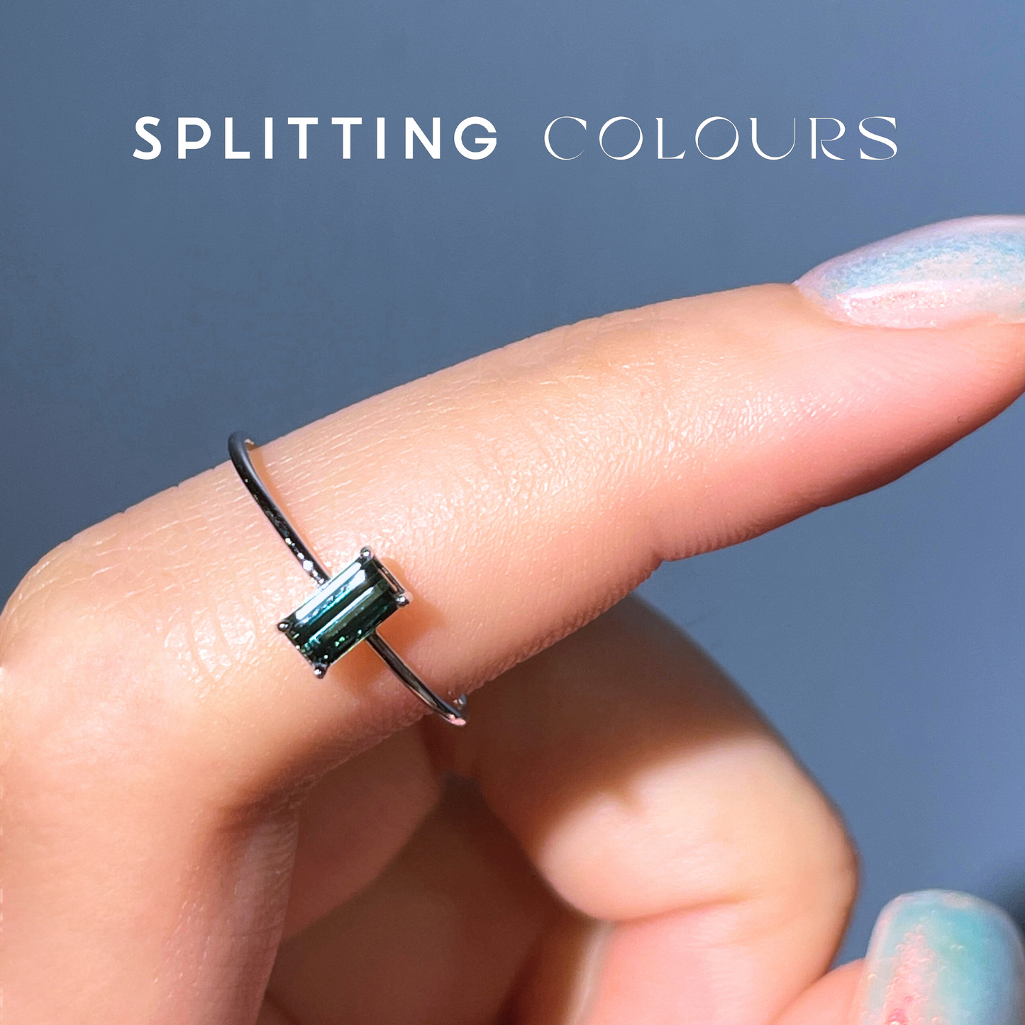 The Petite Ring - 0.32ct Indicolite Tourmaline