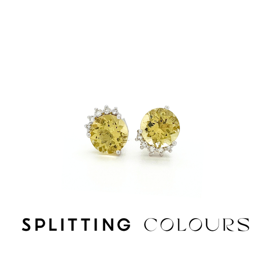 Beyond Tourmalines - 2.32ct Yellow Beryl (Heliodor) Earrings