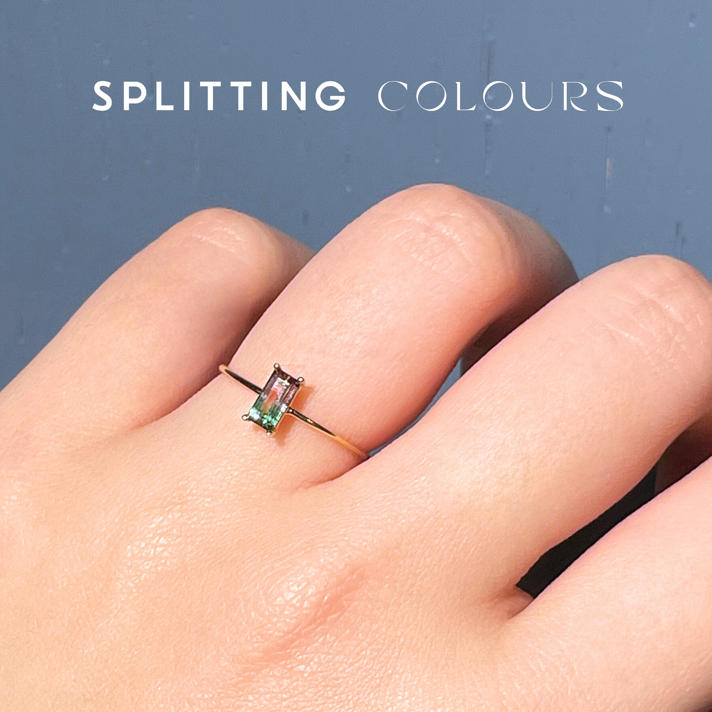 The Petite Ring - 0.37ct Watermelon Tourmaline
