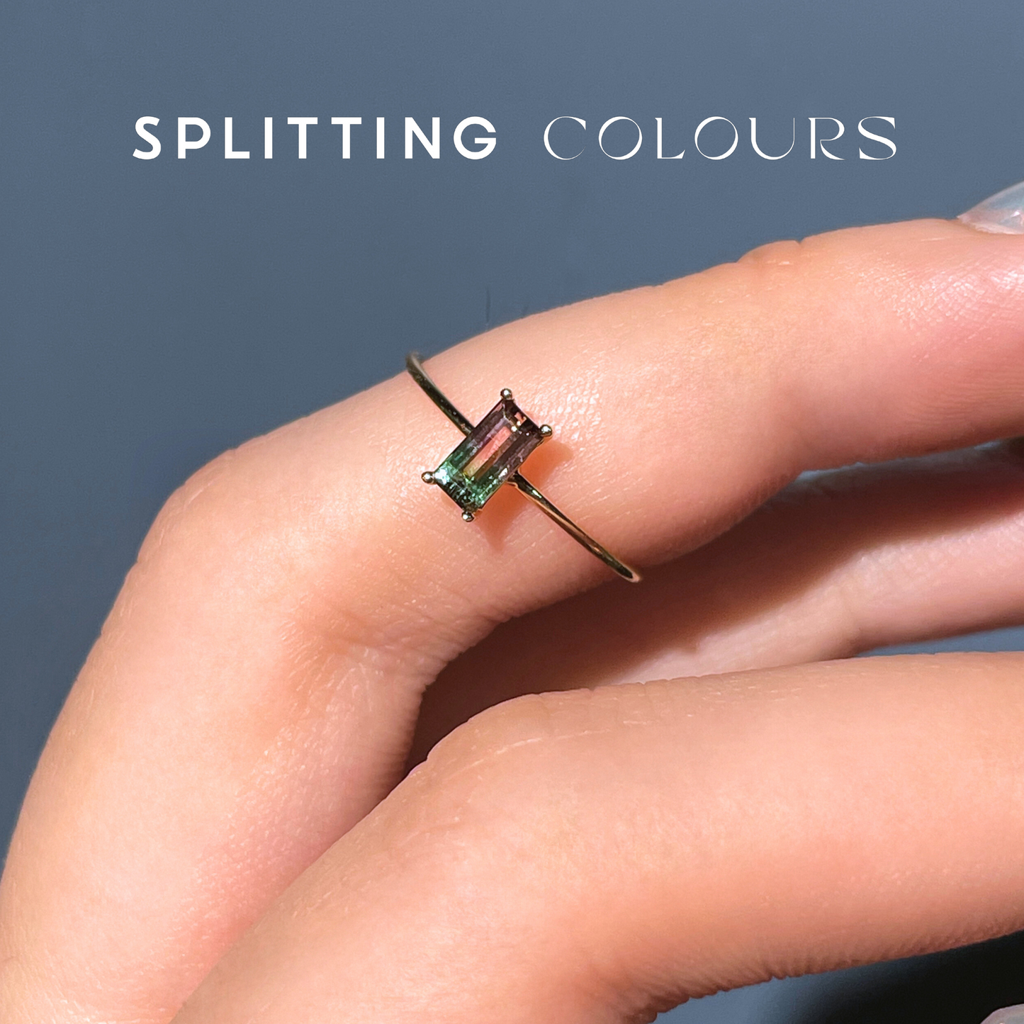 The Petite Ring - 0.37ct Watermelon Tourmaline