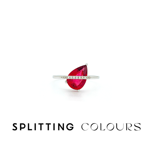 The Traverse Ring - 1.35ct Rubellite Tourmaline