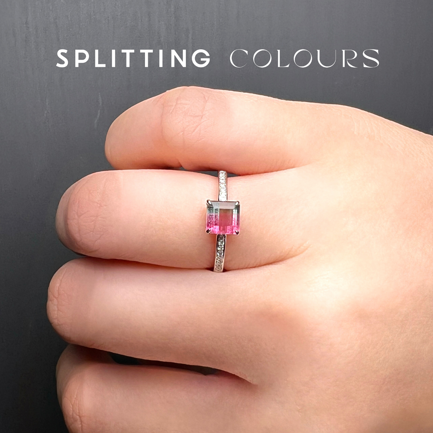 The Fusion Ring - 1.00ct Watermelon Tourmaline