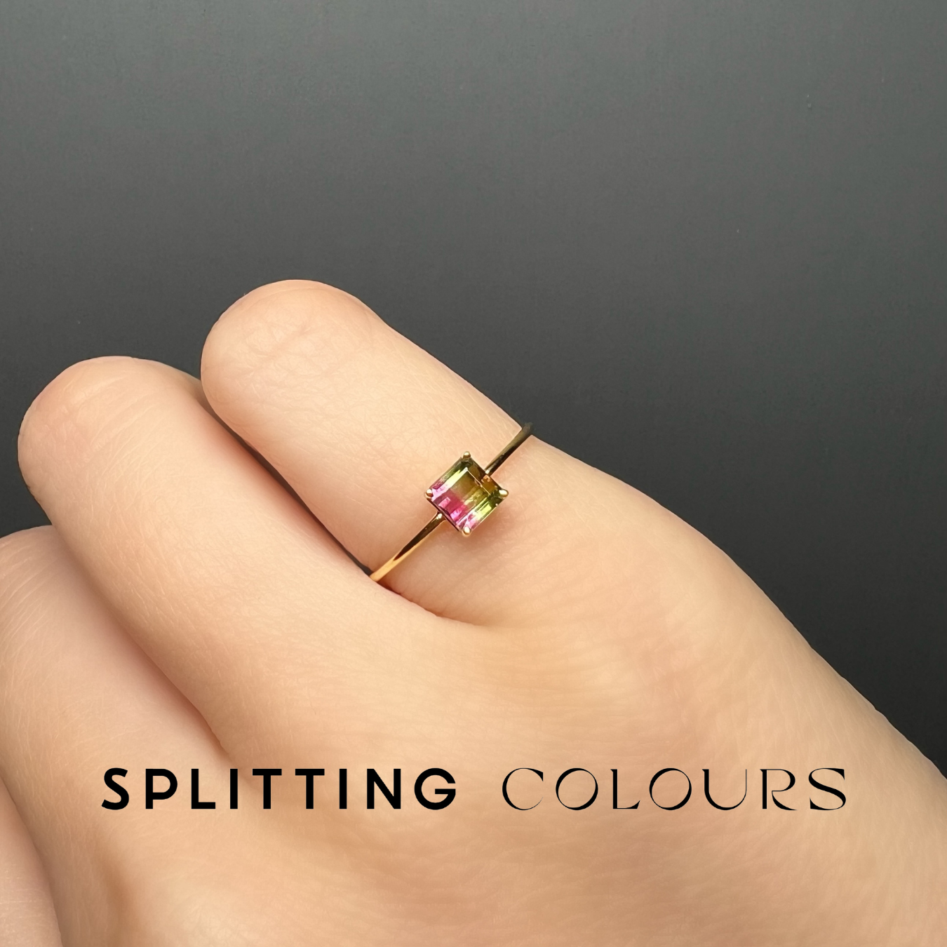 The Petite Ring - 0.36ct Watermelon Tourmaline