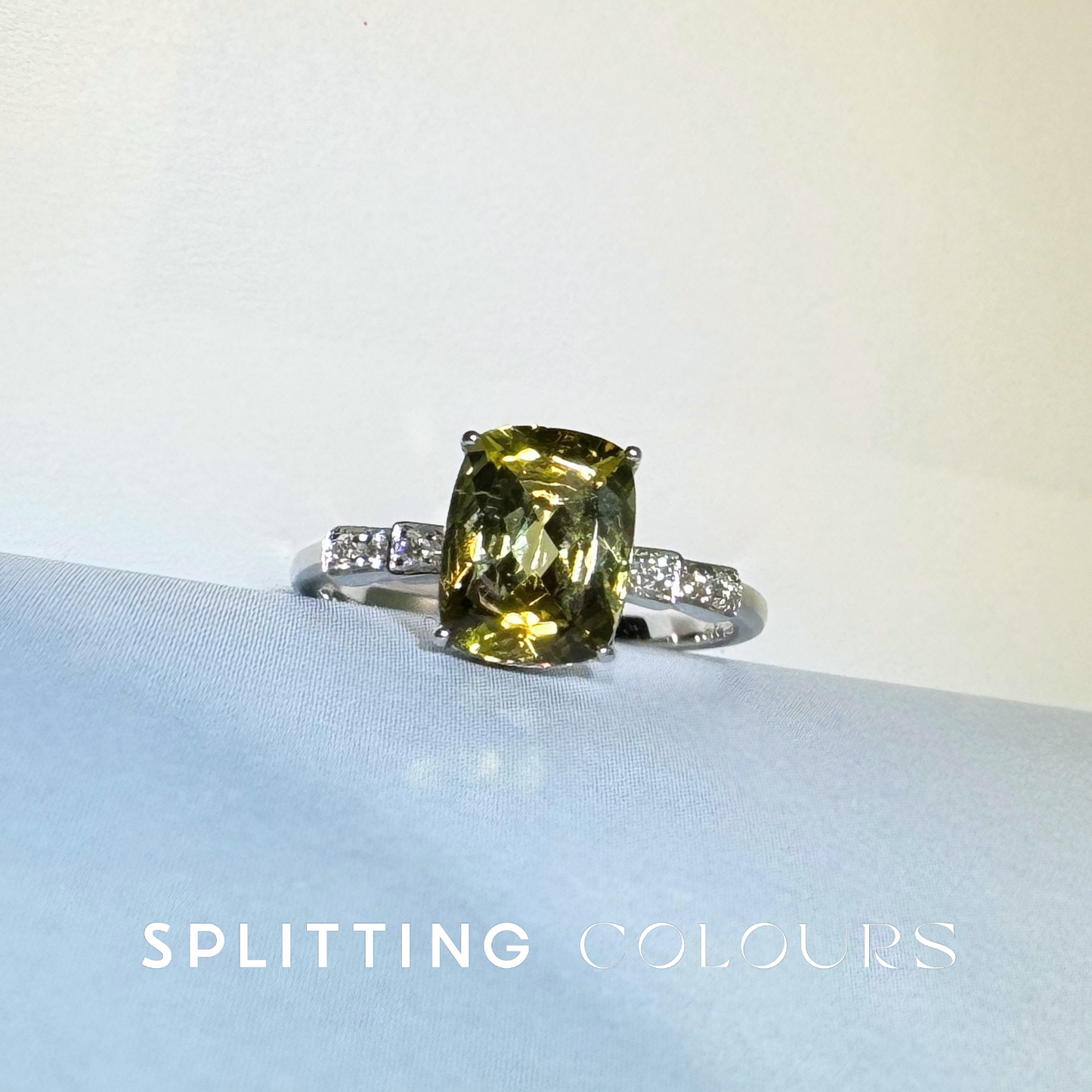 The Mono Ring - 2.12ct Lime Green Tourmaline