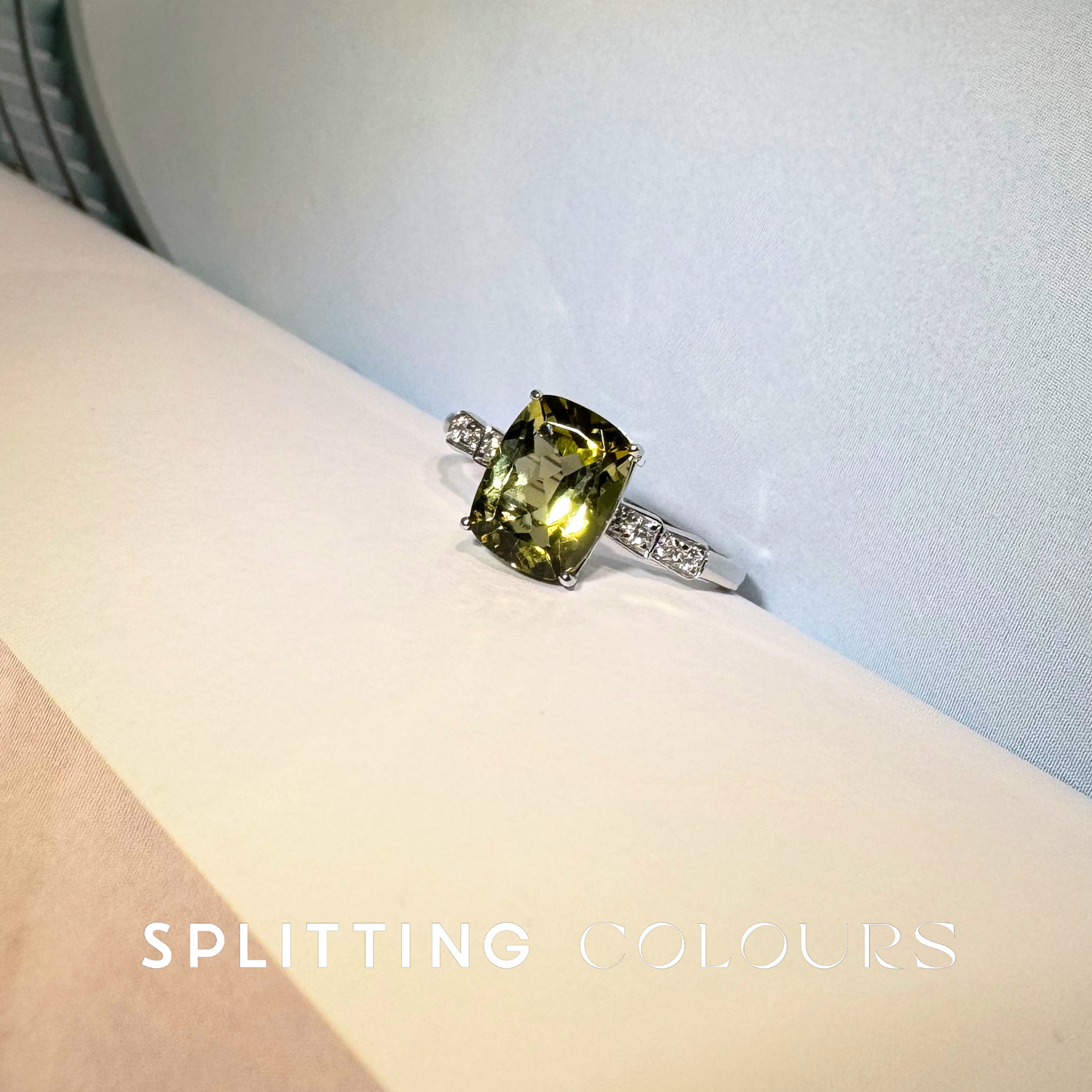 The Mono Ring - 2.12ct Lime Green Tourmaline