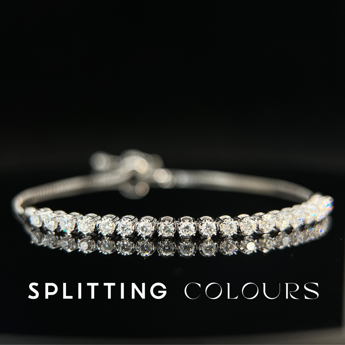 Beyond Tourmalines - Tennis Diamond Bracelet