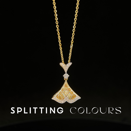 (Pre-Order Available) Golden Prism - Mermaid Diamonds Pendant