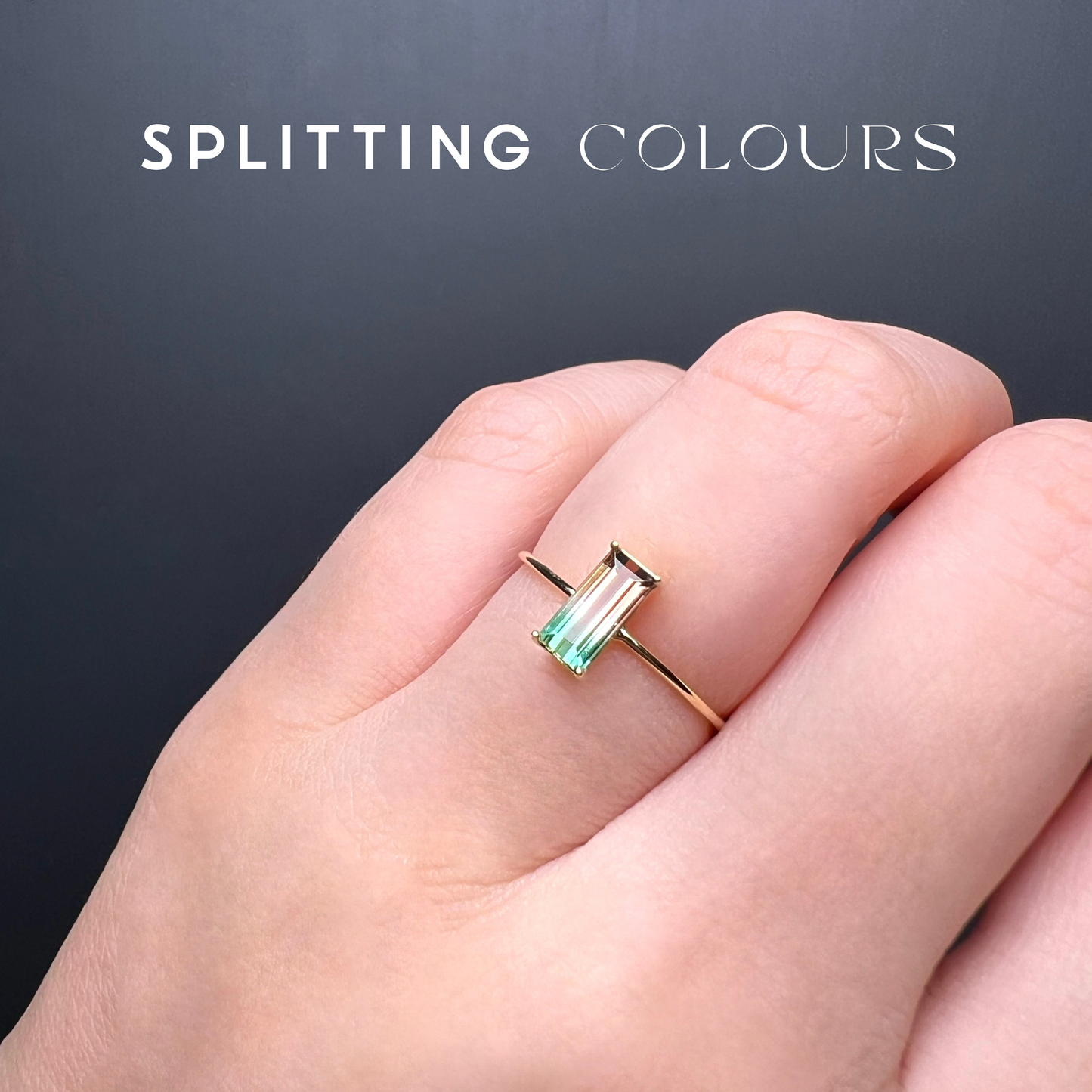 The Petite Ring - 0.78ct Watermelon Tourmaline