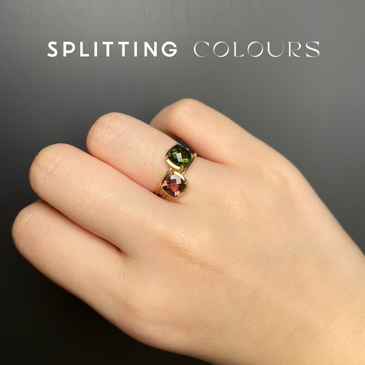 The Mono Stackable Ring - 1.21ct Olive Tourmaline